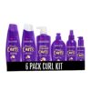 Aussie Miracle Curls Collection: Shampoo. Conditioner. Deep Conditioner. Spray Gel. Detangling Milk. and Oil Hair Treatment (6 Piece Set)